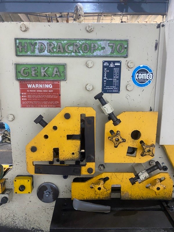 77 Ton  Geka Hydracrop 70 Hydraulic Ironworker